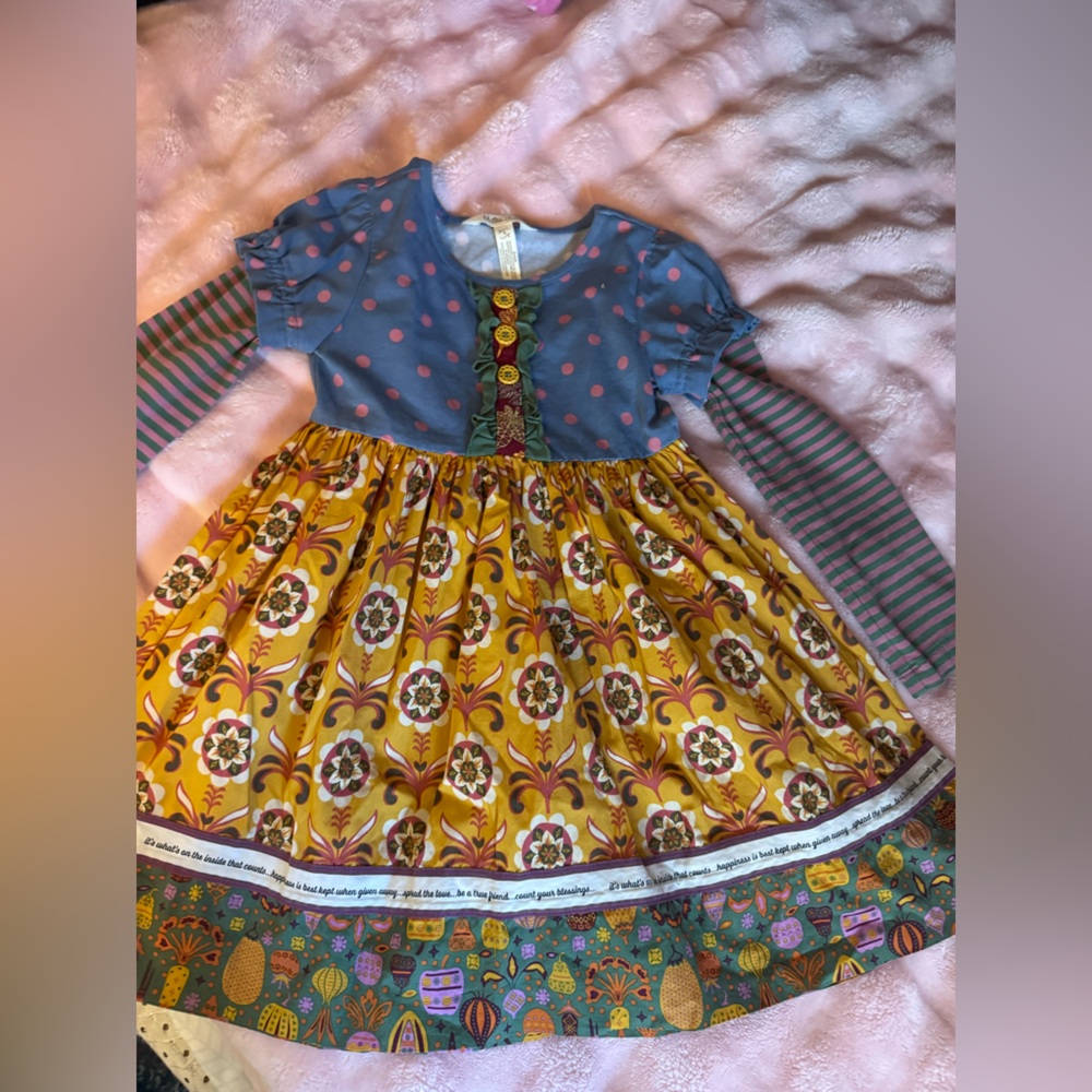 Matilda Jane Blue and Pink Dress